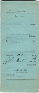 Figure 1. Cover of final divorce decree